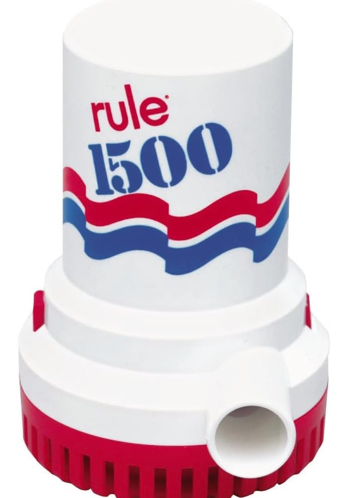 Rule 02 Marine Bilge Pump, 1500 GPH, Non-Automatic, 12 Volt - Image 1